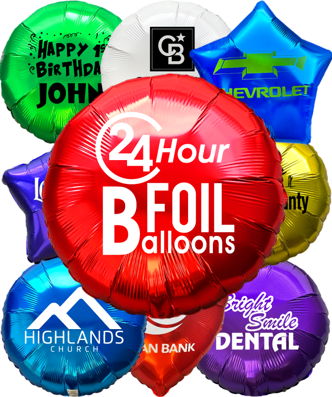 24 Hour Foil Balloons