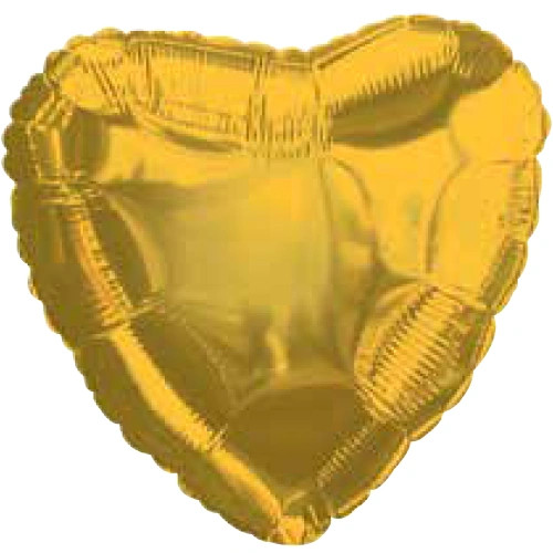Heart Shaped Golden Balloon.