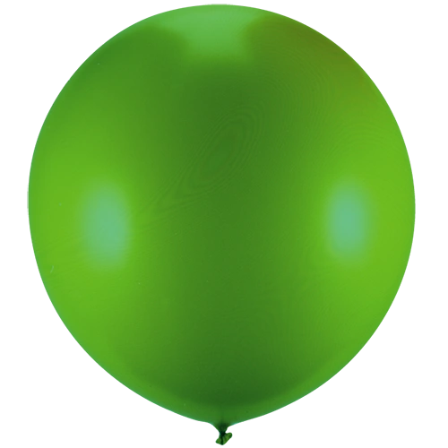 Round Shaped Green Balloon.