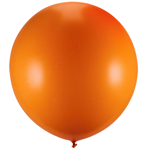 Round Shaped Orange Balloon.