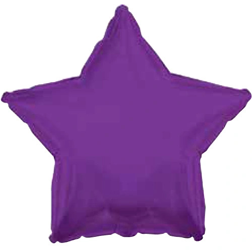 Star Shaped Quartz Purple Balloon.