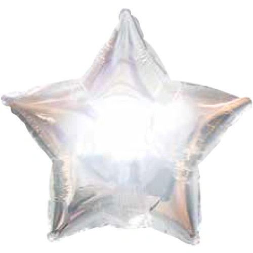 Star Shaped Silver Balloon.