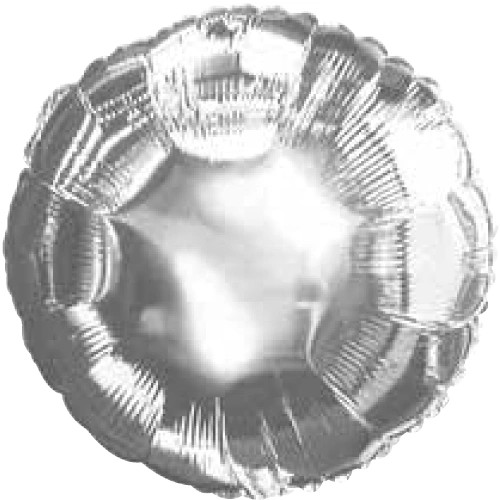 Silver Mylar Balloon.