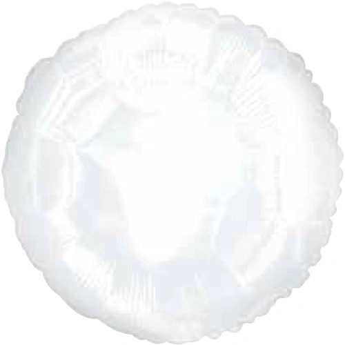 White Mylar Balloon.
