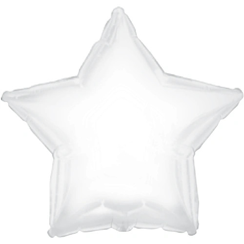 Star Shaped White Balloon.
