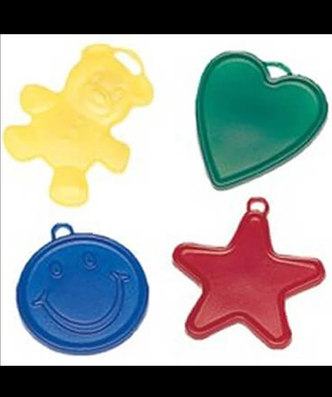 Colorful balloon weights.