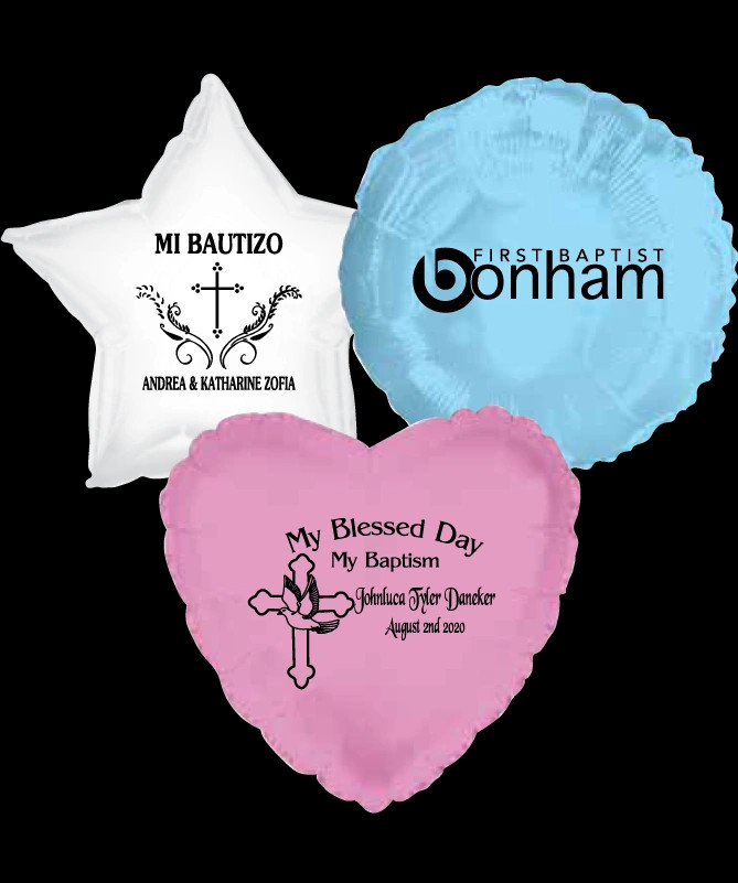 Baptism Mylar Balloon