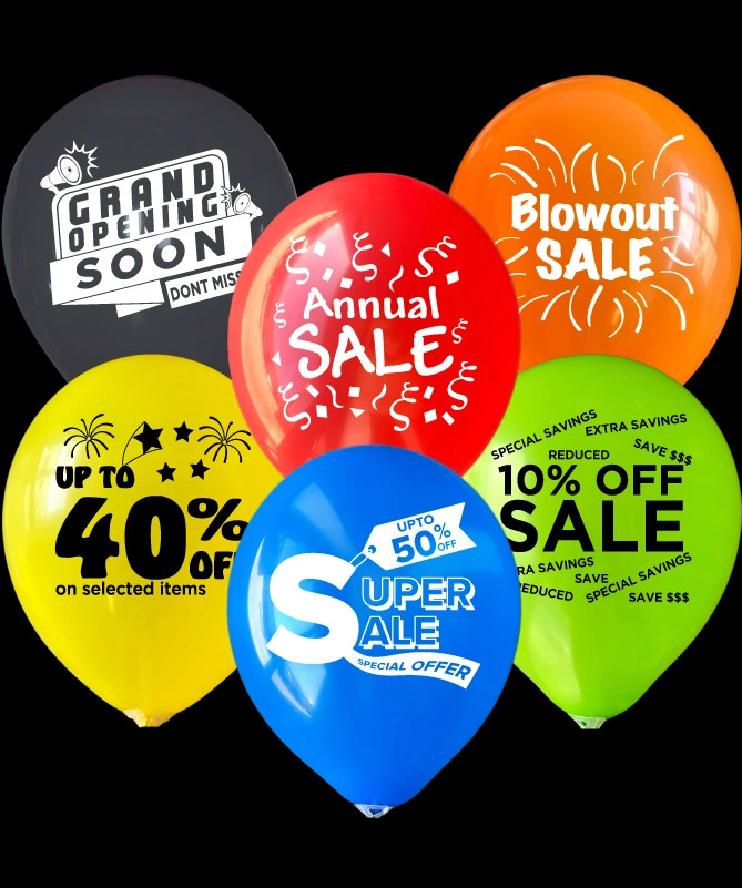customizable business design balloons