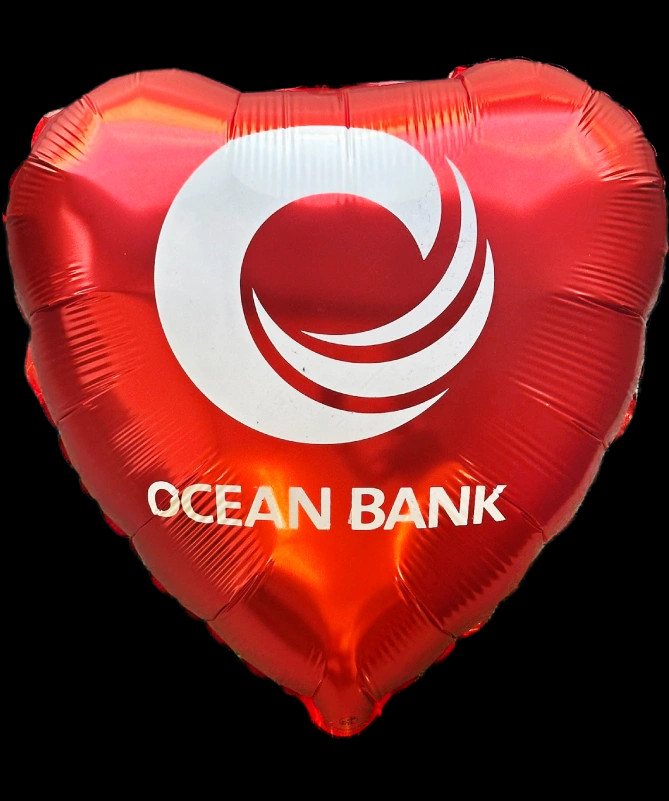 Heart Shaped Mylar Balloon.