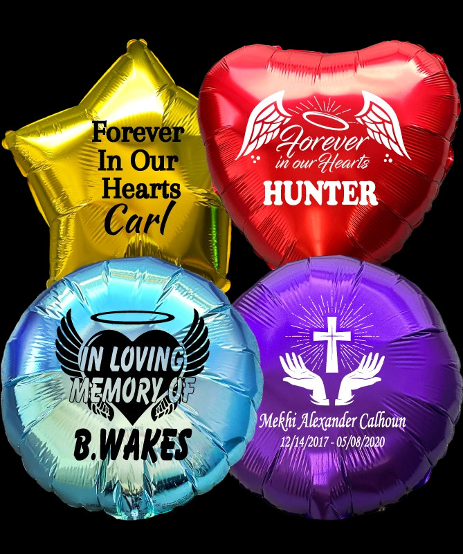 Memorial Mylar Foil Balloon