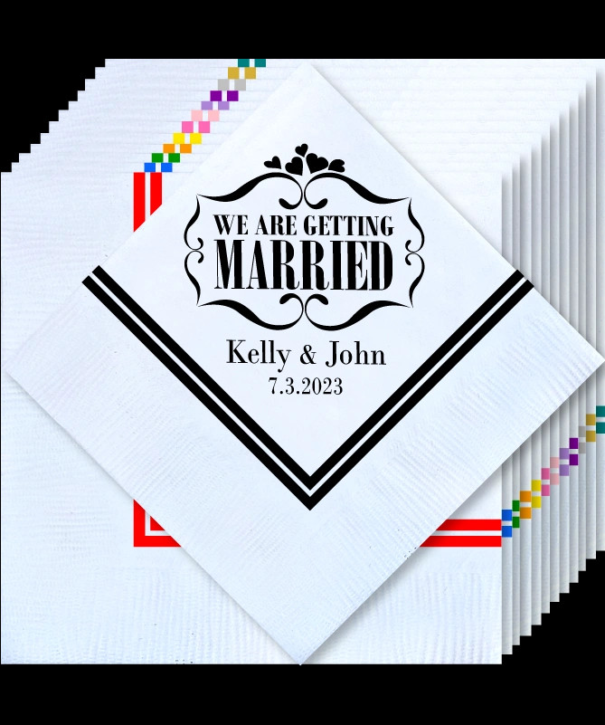 Personalized Wedding Napkins.